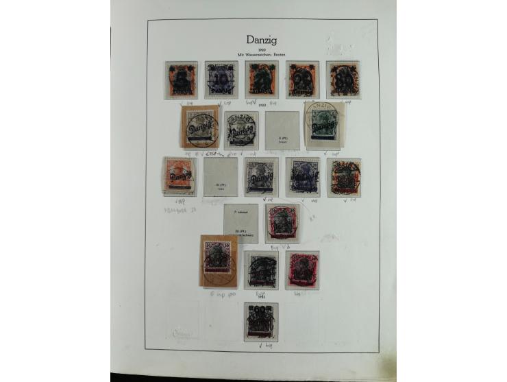 1920/39, interessante postfrische/ungebrauchte und gestempelte Sammlung in 1 Album, inkl. Dienstmarken und Portomarken, mit M