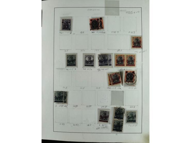 1920/39, interessante postfrische/ungebrauchte und gestempelte Sammlung in 1 Album, inkl. Dienstmarken und Portomarken, mit M