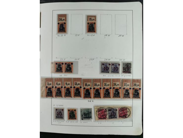 1920/39, interessante postfrische/ungebrauchte und gestempelte Sammlung in 1 Album, inkl. Dienstmarken und Portomarken, mit M