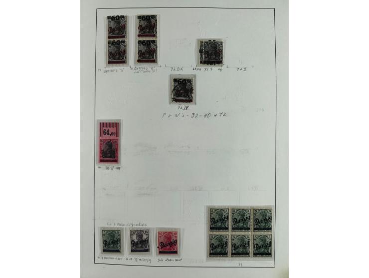 1920/39, interessante postfrische/ungebrauchte und gestempelte Sammlung in 1 Album, inkl. Dienstmarken und Portomarken, mit M