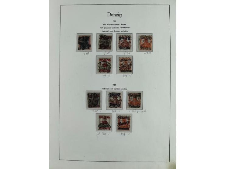 1920/39, interessante postfrische/ungebrauchte und gestempelte Sammlung in 1 Album, inkl. Dienstmarken und Portomarken, mit M