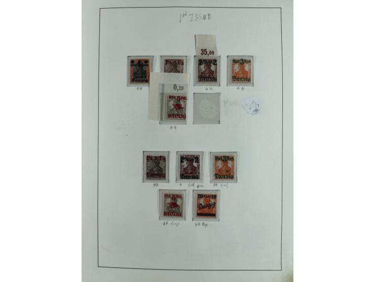 1920/39, interessante postfrische/ungebrauchte und gestempelte Sammlung in 1 Album, inkl. Dienstmarken und Portomarken, mit M