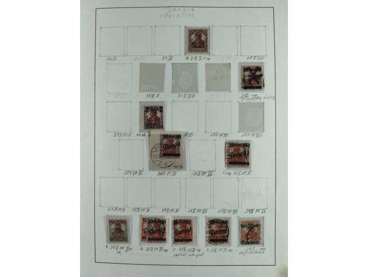 1920/39, interessante postfrische/ungebrauchte und gestempelte Sammlung in 1 Album, inkl. Dienstmarken und Portomarken, mit M