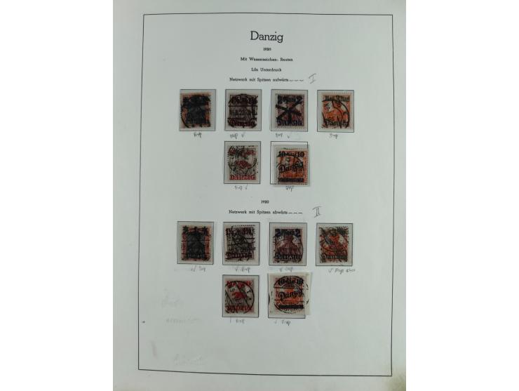 1920/39, interessante postfrische/ungebrauchte und gestempelte Sammlung in 1 Album, inkl. Dienstmarken und Portomarken, mit M