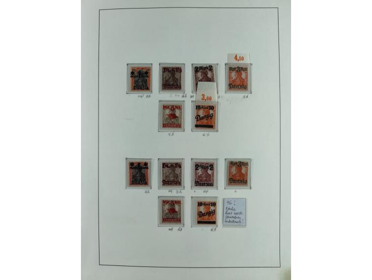 1920/39, interessante postfrische/ungebrauchte und gestempelte Sammlung in 1 Album, inkl. Dienstmarken und Portomarken, mit M