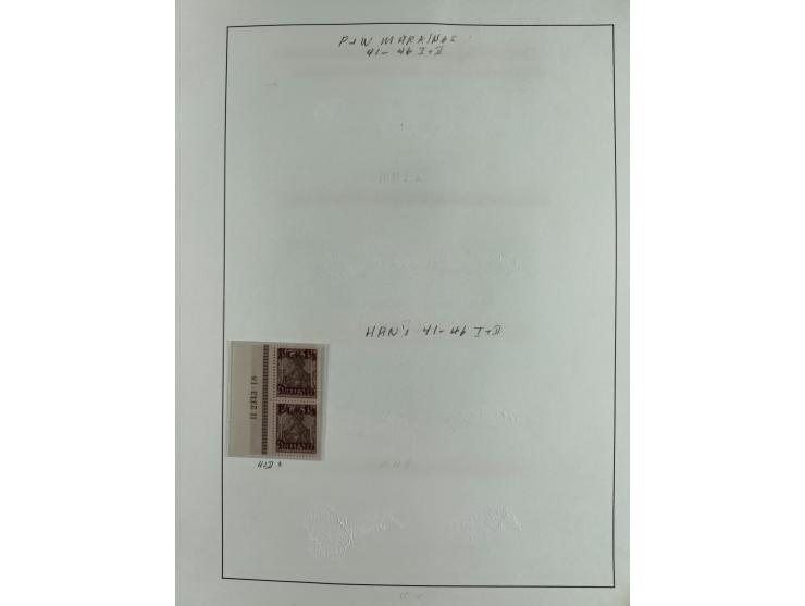 1920/39, interessante postfrische/ungebrauchte und gestempelte Sammlung in 1 Album, inkl. Dienstmarken und Portomarken, mit M