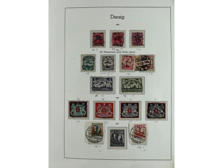 1920/39, interessante postfrische/ungebrauchte und gestempelte Sammlung in 1 Album, inkl. Dienstmarken und Portomarken, mit M