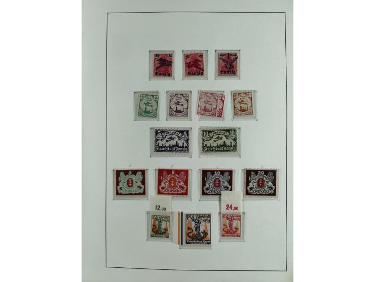 1920/39, interessante postfrische/ungebrauchte und gestempelte Sammlung in 1 Album, inkl. Dienstmarken und Portomarken, mit M