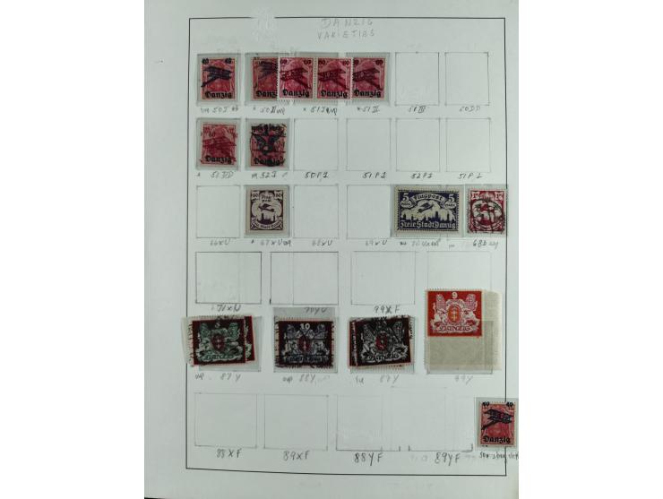 1920/39, interessante postfrische/ungebrauchte und gestempelte Sammlung in 1 Album, inkl. Dienstmarken und Portomarken, mit M