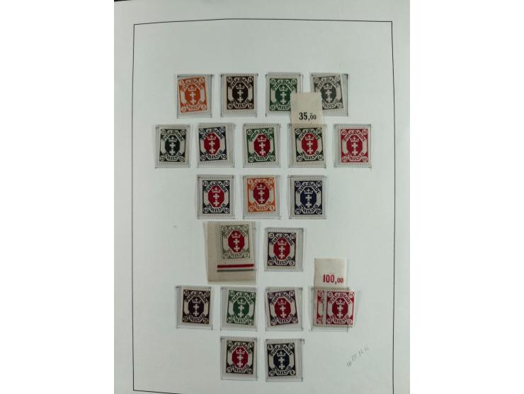 1920/39, interessante postfrische/ungebrauchte und gestempelte Sammlung in 1 Album, inkl. Dienstmarken und Portomarken, mit M