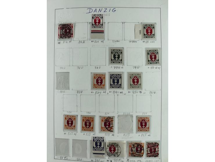 1920/39, interessante postfrische/ungebrauchte und gestempelte Sammlung in 1 Album, inkl. Dienstmarken und Portomarken, mit M