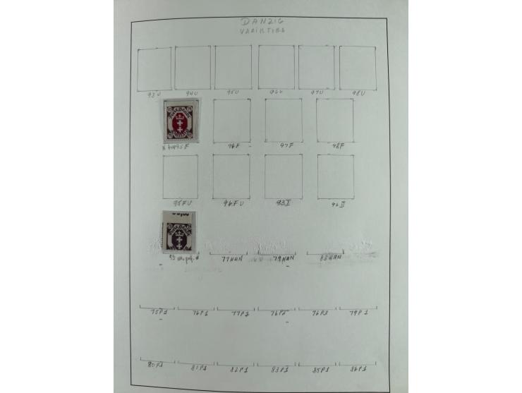1920/39, interessante postfrische/ungebrauchte und gestempelte Sammlung in 1 Album, inkl. Dienstmarken und Portomarken, mit M