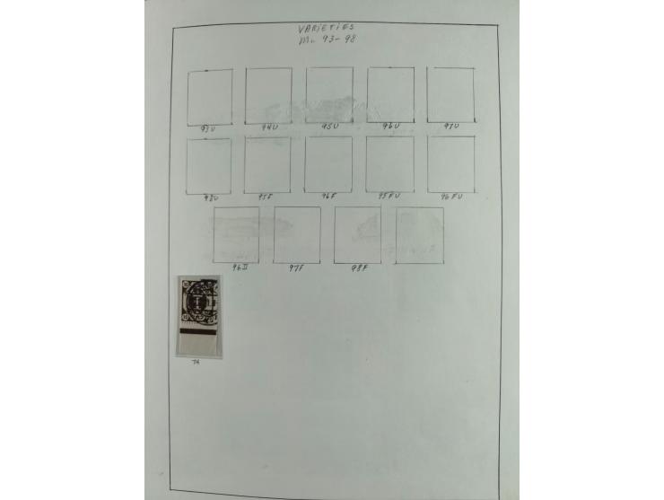 1920/39, interessante postfrische/ungebrauchte und gestempelte Sammlung in 1 Album, inkl. Dienstmarken und Portomarken, mit M