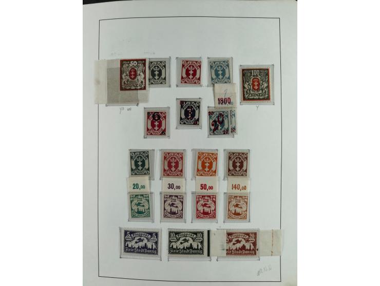1920/39, interessante postfrische/ungebrauchte und gestempelte Sammlung in 1 Album, inkl. Dienstmarken und Portomarken, mit M