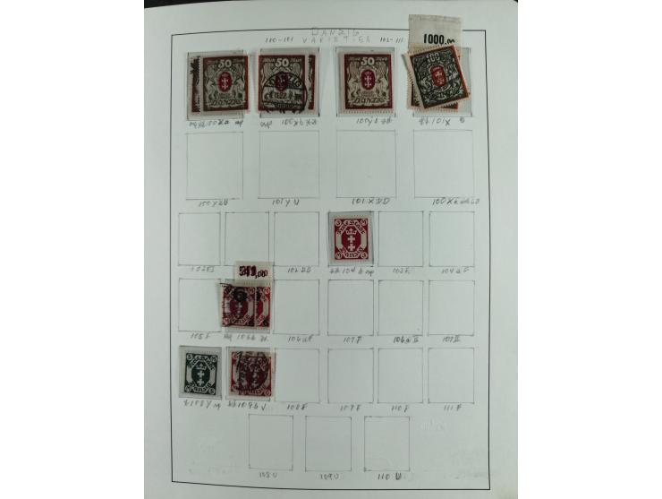 1920/39, interessante postfrische/ungebrauchte und gestempelte Sammlung in 1 Album, inkl. Dienstmarken und Portomarken, mit M