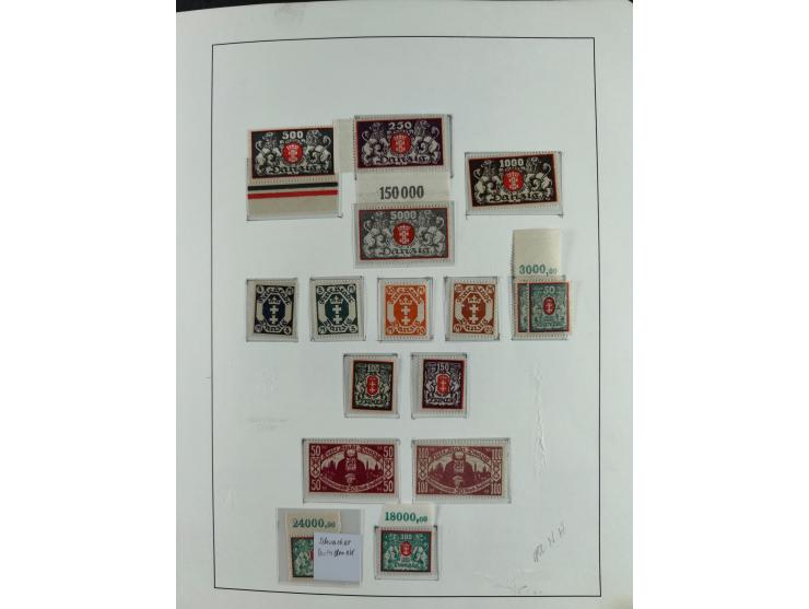 1920/39, interessante postfrische/ungebrauchte und gestempelte Sammlung in 1 Album, inkl. Dienstmarken und Portomarken, mit M