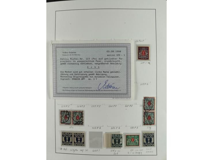 1920/39, interessante postfrische/ungebrauchte und gestempelte Sammlung in 1 Album, inkl. Dienstmarken und Portomarken, mit M