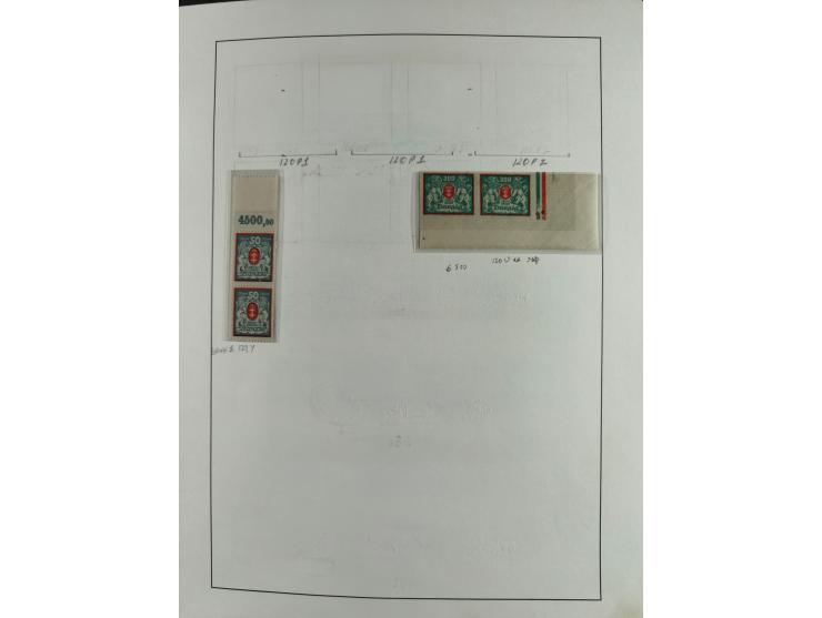 1920/39, interessante postfrische/ungebrauchte und gestempelte Sammlung in 1 Album, inkl. Dienstmarken und Portomarken, mit M