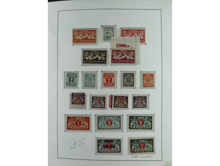 1920/39, interessante postfrische/ungebrauchte und gestempelte Sammlung in 1 Album, inkl. Dienstmarken und Portomarken, mit M
