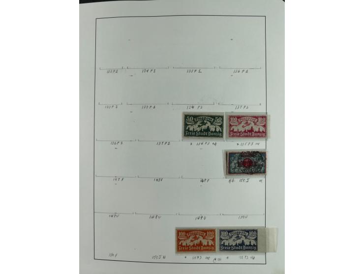 1920/39, interessante postfrische/ungebrauchte und gestempelte Sammlung in 1 Album, inkl. Dienstmarken und Portomarken, mit M