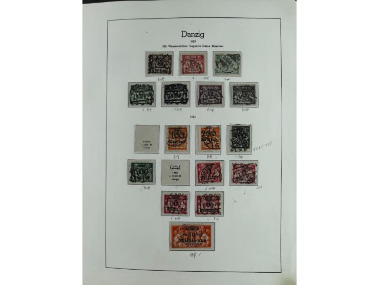 1920/39, interessante postfrische/ungebrauchte und gestempelte Sammlung in 1 Album, inkl. Dienstmarken und Portomarken, mit M