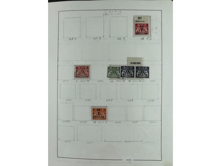 1920/39, interessante postfrische/ungebrauchte und gestempelte Sammlung in 1 Album, inkl. Dienstmarken und Portomarken, mit M