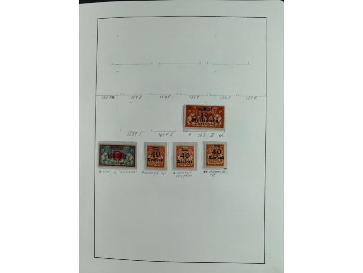 1920/39, interessante postfrische/ungebrauchte und gestempelte Sammlung in 1 Album, inkl. Dienstmarken und Portomarken, mit M