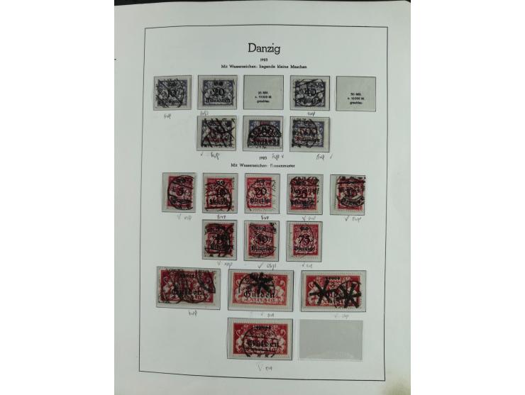 1920/39, interessante postfrische/ungebrauchte und gestempelte Sammlung in 1 Album, inkl. Dienstmarken und Portomarken, mit M