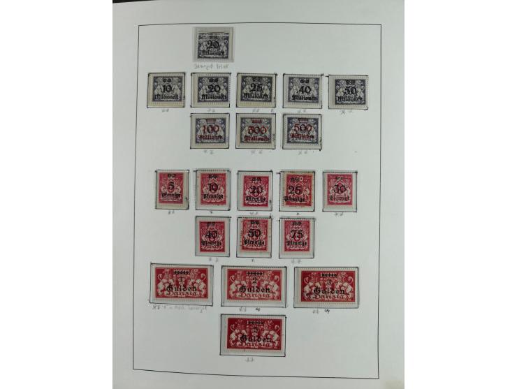 1920/39, interessante postfrische/ungebrauchte und gestempelte Sammlung in 1 Album, inkl. Dienstmarken und Portomarken, mit M