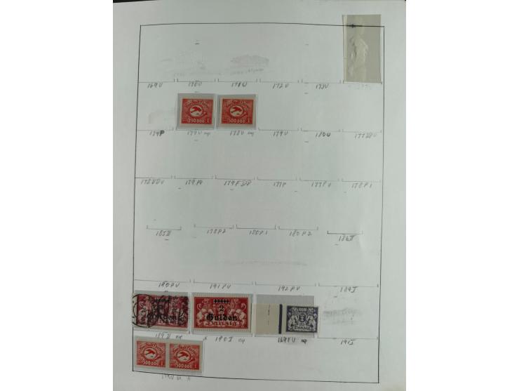 1920/39, interessante postfrische/ungebrauchte und gestempelte Sammlung in 1 Album, inkl. Dienstmarken und Portomarken, mit M