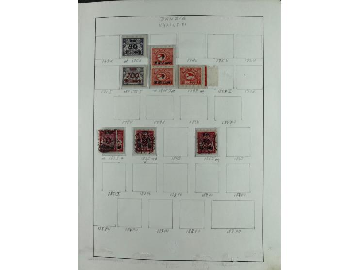 1920/39, interessante postfrische/ungebrauchte und gestempelte Sammlung in 1 Album, inkl. Dienstmarken und Portomarken, mit M