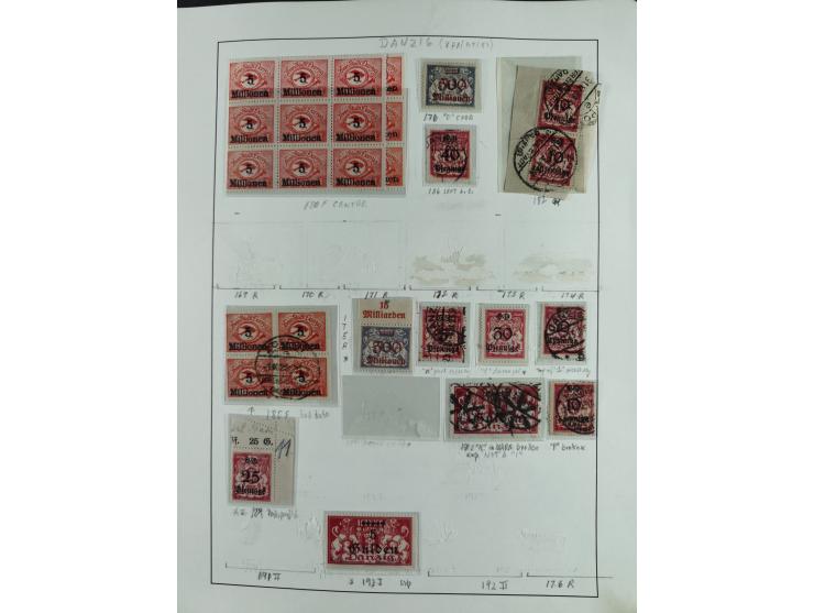1920/39, interessante postfrische/ungebrauchte und gestempelte Sammlung in 1 Album, inkl. Dienstmarken und Portomarken, mit M