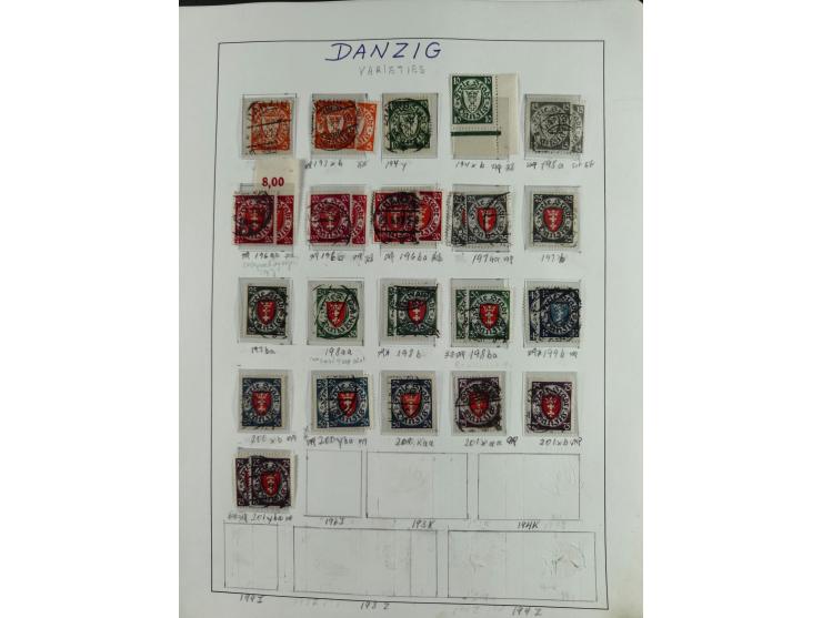 1920/39, interessante postfrische/ungebrauchte und gestempelte Sammlung in 1 Album, inkl. Dienstmarken und Portomarken, mit M