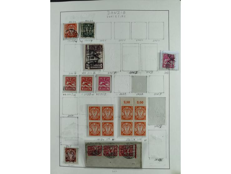 1920/39, interessante postfrische/ungebrauchte und gestempelte Sammlung in 1 Album, inkl. Dienstmarken und Portomarken, mit M