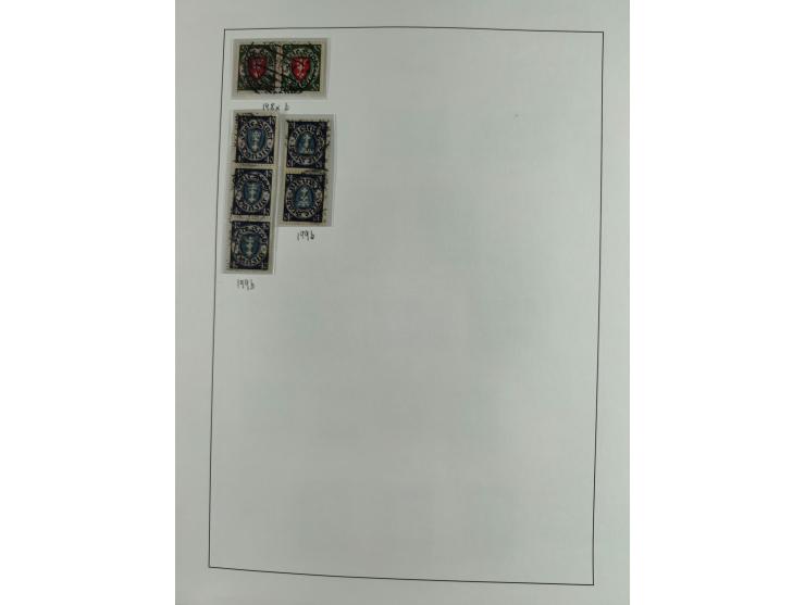 1920/39, interessante postfrische/ungebrauchte und gestempelte Sammlung in 1 Album, inkl. Dienstmarken und Portomarken, mit M