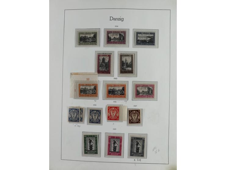 1920/39, interessante postfrische/ungebrauchte und gestempelte Sammlung in 1 Album, inkl. Dienstmarken und Portomarken, mit M