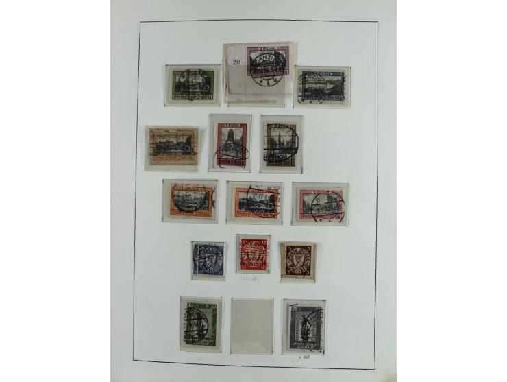 1920/39, interessante postfrische/ungebrauchte und gestempelte Sammlung in 1 Album, inkl. Dienstmarken und Portomarken, mit M