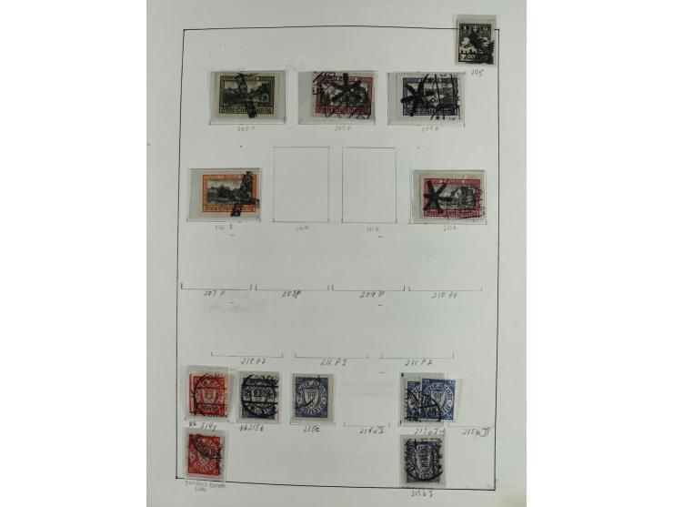 1920/39, interessante postfrische/ungebrauchte und gestempelte Sammlung in 1 Album, inkl. Dienstmarken und Portomarken, mit M