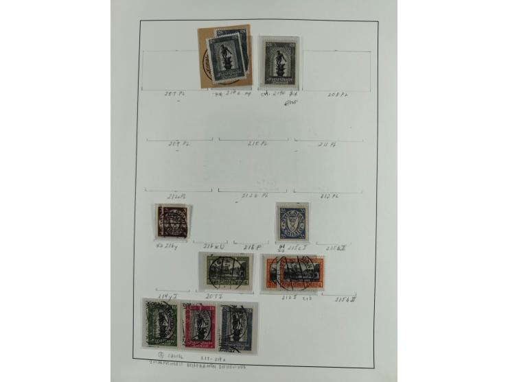1920/39, interessante postfrische/ungebrauchte und gestempelte Sammlung in 1 Album, inkl. Dienstmarken und Portomarken, mit M