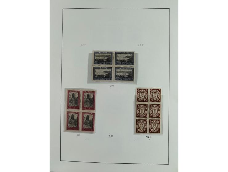 1920/39, interessante postfrische/ungebrauchte und gestempelte Sammlung in 1 Album, inkl. Dienstmarken und Portomarken, mit M