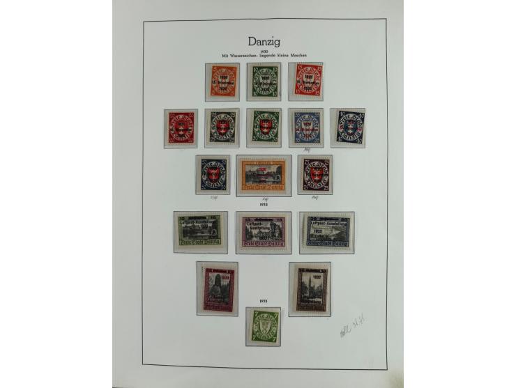 1920/39, interessante postfrische/ungebrauchte und gestempelte Sammlung in 1 Album, inkl. Dienstmarken und Portomarken, mit M