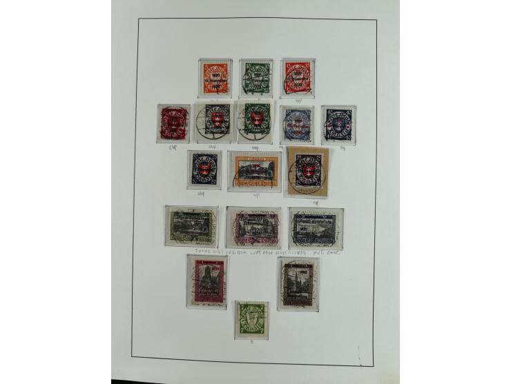 1920/39, interessante postfrische/ungebrauchte und gestempelte Sammlung in 1 Album, inkl. Dienstmarken und Portomarken, mit M