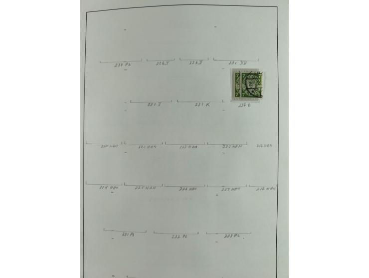 1920/39, interessante postfrische/ungebrauchte und gestempelte Sammlung in 1 Album, inkl. Dienstmarken und Portomarken, mit M