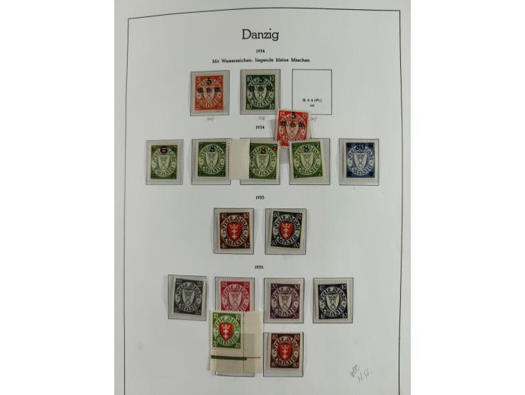 1920/39, interessante postfrische/ungebrauchte und gestempelte Sammlung in 1 Album, inkl. Dienstmarken und Portomarken, mit M