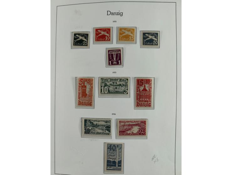 1920/39, interessante postfrische/ungebrauchte und gestempelte Sammlung in 1 Album, inkl. Dienstmarken und Portomarken, mit M