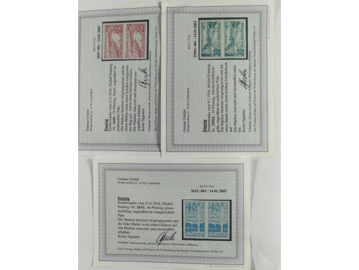 1920/39, interessante postfrische/ungebrauchte und gestempelte Sammlung in 1 Album, inkl. Dienstmarken und Portomarken, mit M