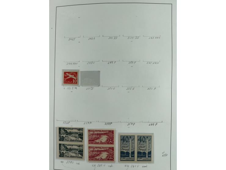 1920/39, interessante postfrische/ungebrauchte und gestempelte Sammlung in 1 Album, inkl. Dienstmarken und Portomarken, mit M