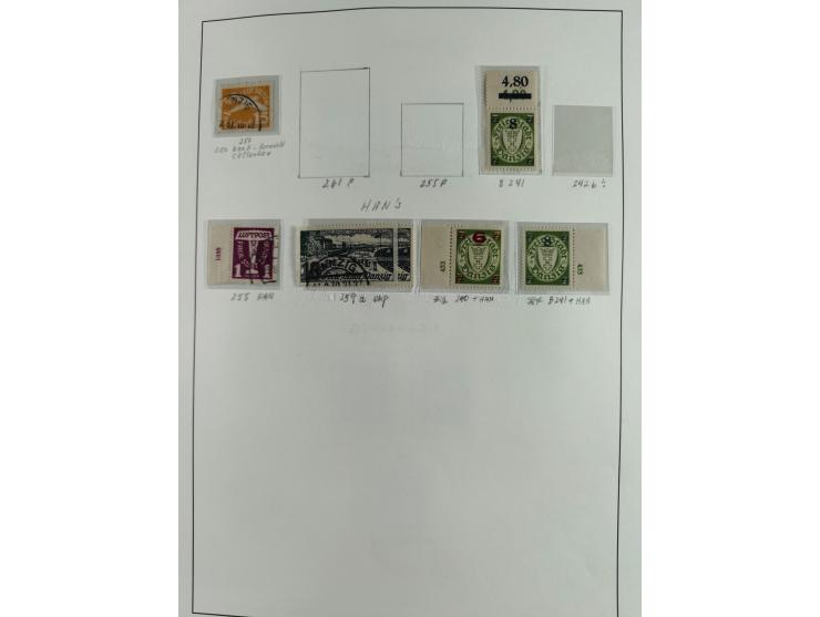 1920/39, interessante postfrische/ungebrauchte und gestempelte Sammlung in 1 Album, inkl. Dienstmarken und Portomarken, mit M