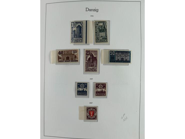 1920/39, interessante postfrische/ungebrauchte und gestempelte Sammlung in 1 Album, inkl. Dienstmarken und Portomarken, mit M