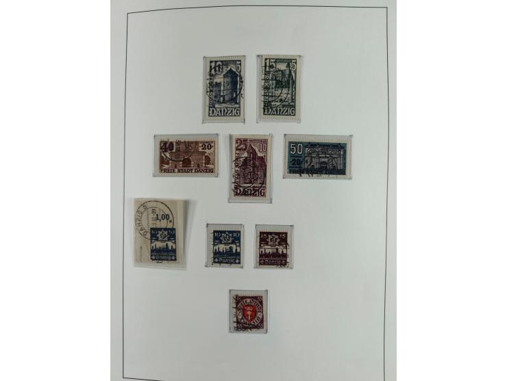 1920/39, interessante postfrische/ungebrauchte und gestempelte Sammlung in 1 Album, inkl. Dienstmarken und Portomarken, mit M